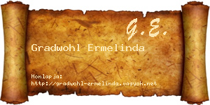Gradwohl Ermelinda névjegykártya